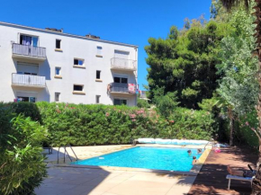 Canet-en-Roussillon: T3 moderne, RDC, 4 pers, piscine, garage, proche mer - FR-1-794-156